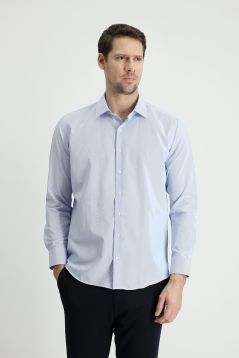 Long Sleeve Patterned Slim Fit Shirt