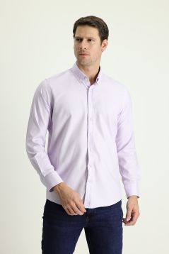 Langarm-Oxford-Hemd, Slim Fit, Button-Down-Kragen