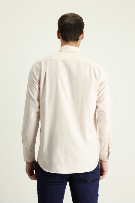 Long sleeve solid color classic shirt