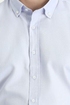 Langarm-Oxford-Hemd, Slim Fit, Button-Down-Kragen