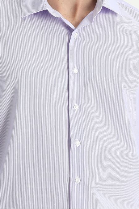 Long Sleeve Patterned Slim Fit Shirt