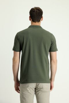 Polokragen Slim Fit Bestickt T-shirt