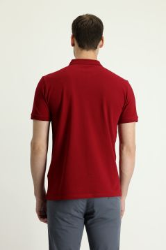 Polokragen Slim Fit Bestickt T-shirt