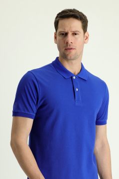 Polokragen Slim Fit Bestickt T-shirt