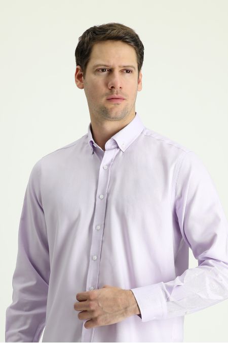 Long sleeve solid color classic shirt