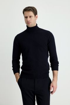 Rollkragenpullover, Slim Fit