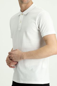 Polokragen Slim Fit Bestickt T-shirt