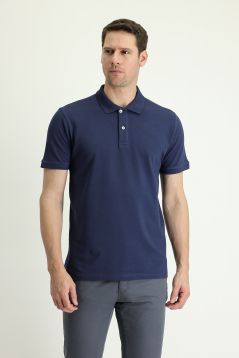 Polokragen Slim Fit Bestickt T-shirt