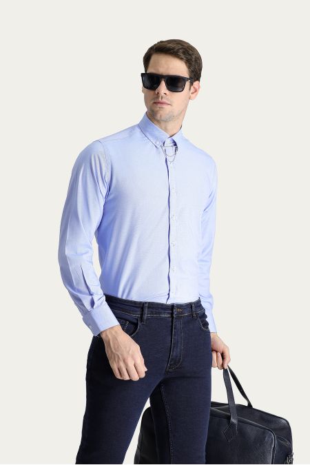 Long sleeve solid color classic shirt