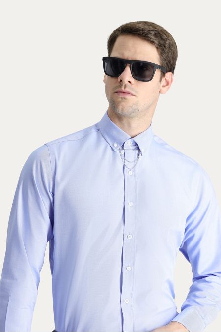 Long sleeve solid color classic shirt