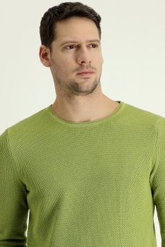 Strickpullover mit Rundhalsausschnitt