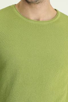 Strickpullover mit Rundhalsausschnitt