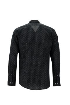 Long Sleeve Printed Slim Fit Shirt