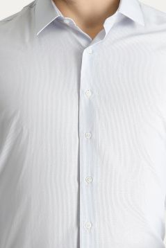 Long Sleeve Patterned Slim Fit Shirt