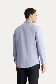 Long Sleeve Patterned Slim Fit Shirt