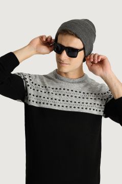 Pullover mit Rundhalsausschnitt, Slim Fit