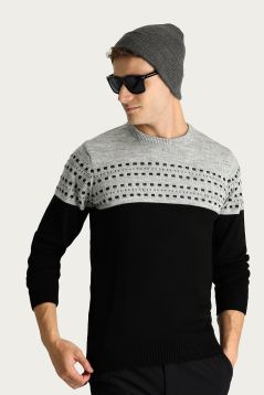 Pullover mit Rundhalsausschnitt, Slim Fit