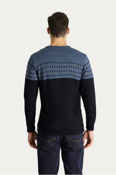 Pullover mit Rundhalsausschnitt, Slim Fit