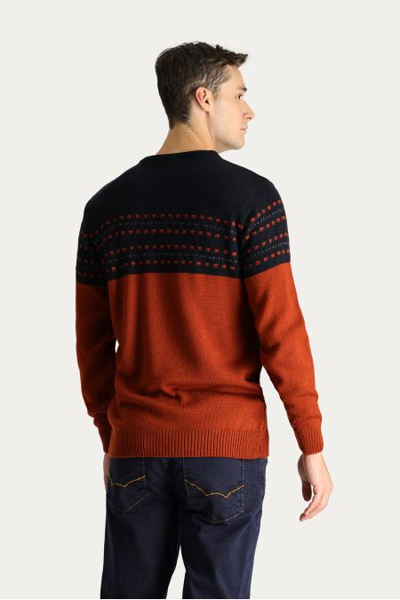 Pullover mit Rundhalsausschnitt, Slim Fit