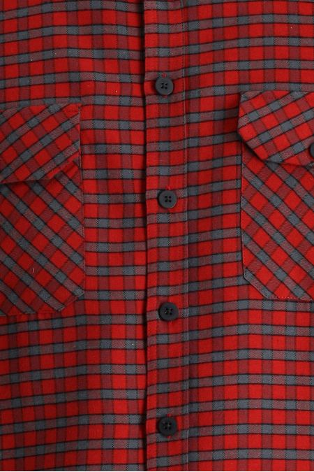 Long Sleeve Plaid Slim Fit Shirt