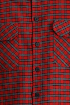 Long Sleeve Plaid Slim Fit Shirt