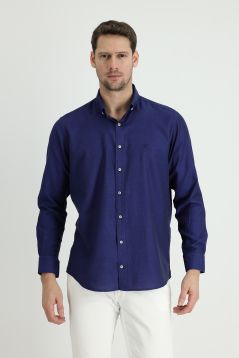 Long Sleeve Regular Fit Linen Shirt