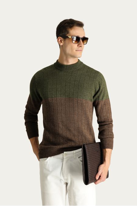 Pullover mit Rundhalsausschnitt, Slim Fit