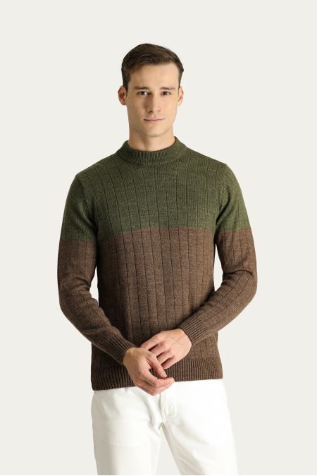 Pullover mit Rundhalsausschnitt, Slim Fit