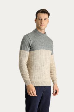 Pullover mit Rundhalsausschnitt, Slim Fit