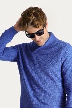 Shawl collar knitwear