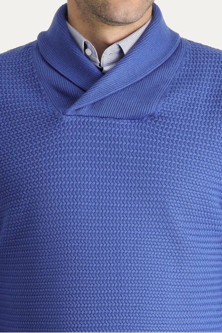 Shawl collar knitwear