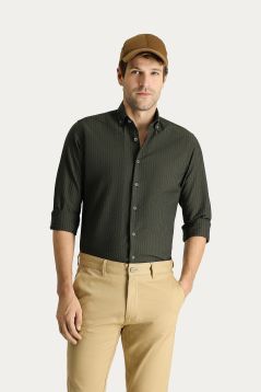 Langarm-Casualhemd, Slim Fit