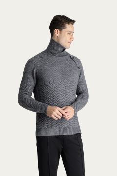 Rollkragenpullover, Slim Fit