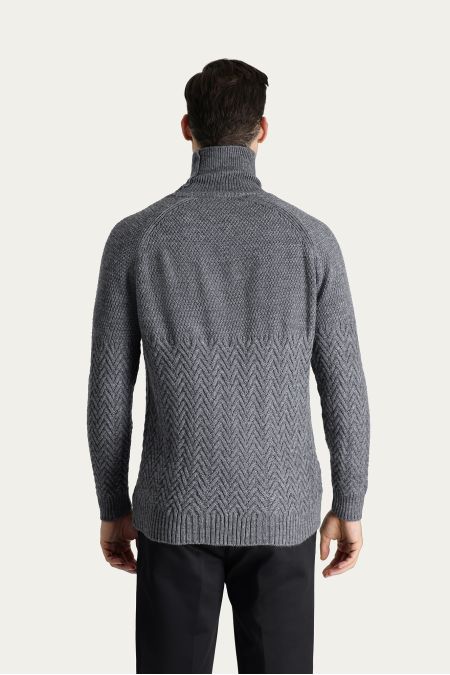 Rollkragenpullover, Slim Fit