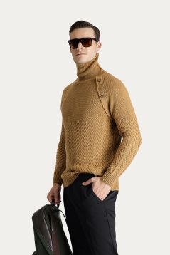 Rollkragenpullover, Slim Fit