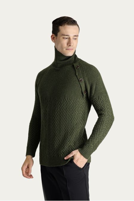 Rollkragenpullover, Slim Fit