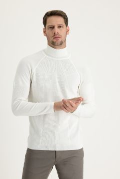 Rollkragenpullover, Slim Fit