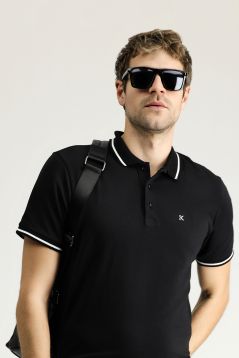 Polo Collar Slim Fit Embroidered Supreme Cotton T-Shirt