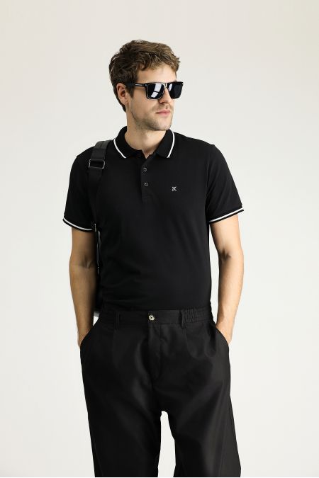 Polo Neck Slim Fit T-Shirt