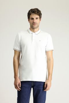 Polo Collar Slim Fit Embroidered Supreme Cotton T-Shirt