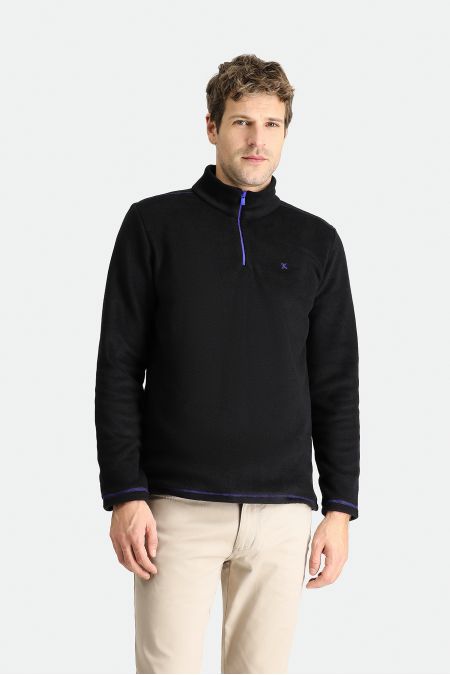 Zipper Fleece Sweatshirt