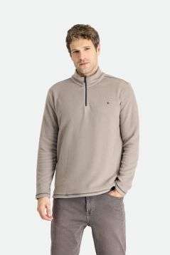 Fleece-Sweatshirt mit Reißverschluss