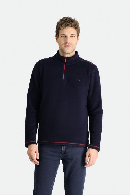 Zipper Fleece Sweatshirt