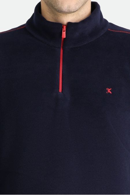 Zipper Fleece Sweatshirt