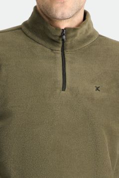 Zipper Fleece Sweatshirt