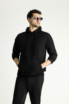 Kapuzen Oversize Baumwoll-Sweatshirt