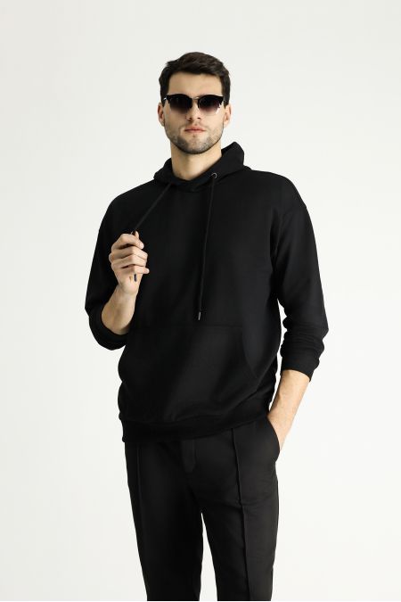 Kapuzen Oversize Baumwoll-Sweatshirt