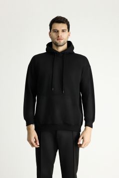 Kapuzen Oversize Baumwoll-Sweatshirt