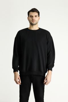 Sweatshirt mit Rundhalsausschnitt, Übergröße