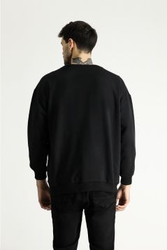 Sweatshirt mit Rundhalsausschnitt, Übergröße